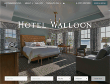 Tablet Screenshot of hotelwalloon.com